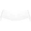 Plymor Clear Acrylic Open Book Display Stand, Flat, 12.375" W