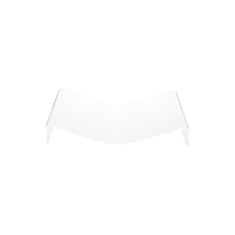 Plymor Clear Acrylic Open Book Display Stand, Flat, 12.375" W