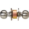 Lock Prolok 19POP Pomo cilíndrico bola función recámara, acero inoxidable,