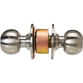 Lock Prolok 19POP Pomo cilíndrico bola función recámara, acero inoxidable, llave estándar, en caja