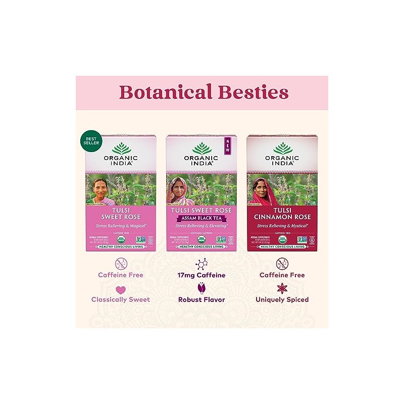 Té orgánico de la India Tulsi de comercio justo, orgánico