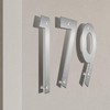 5" Metal Modern House Numbers Address Letters - Stainless Steel