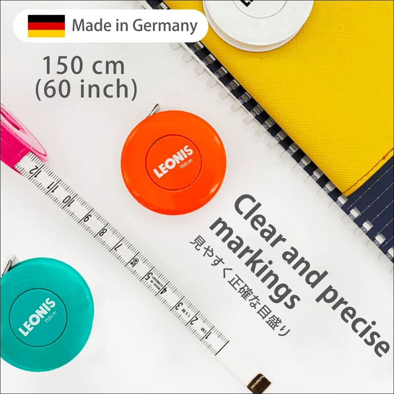 Spring Tape Measure 60 inch / 150 cm Orange [