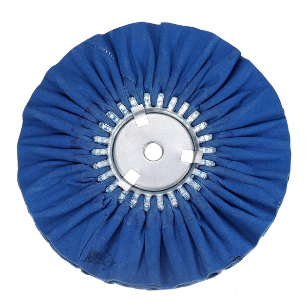 Sourcing Map 10" x 5/8" Non-Woven Buffing Wheel, Blue, Medium