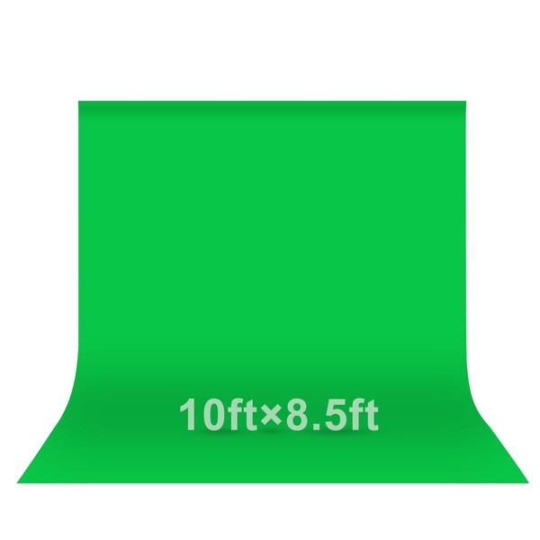 EMART Green Screen Photo Backdrop, 10x8.5 ft Photoshoot Backdrop Chroma