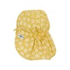 Sterntaler Girls' Peaked Cap with Neck Protection, yellow