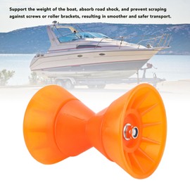 Boat Trailer Roller Assembly, 6.9inch Length High Strength PU 3.5inch Bow Roller with 1/2inch Shaft, Prevents and Marks, Supports Boat Weight, for Boat Trailers Boats Yachts