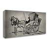 Carriage Drawn by A Horse 24x16 Gallery Wrapped Stretched Canvas