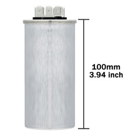 VEXUNGA AC Capacitor 35+5 uF 35/5 MFD 370 or 440 or 450 VAC CBB65B Dual Run Start Capacitors for Air Conditioner Compacitor Motor or Compressor Fan or Condenser Straight Cool