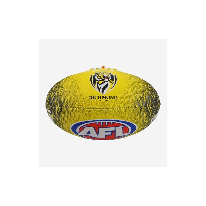 Richmond Tigers AFL Footy Aura Synthetic Football Size 3