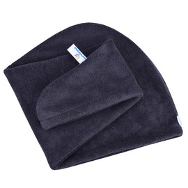 HOPESHINE Toalla de secado de cabello para mujer, toallas de microfibra suave para turbante de cabello, secado rápido, ultra absorbente, gran regalo para mujeres (3 unidades, gris oscuro+gris + azul cielo)