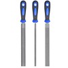 GREBSTK 12 inch Wood Rasp File Set with Rubber Grip