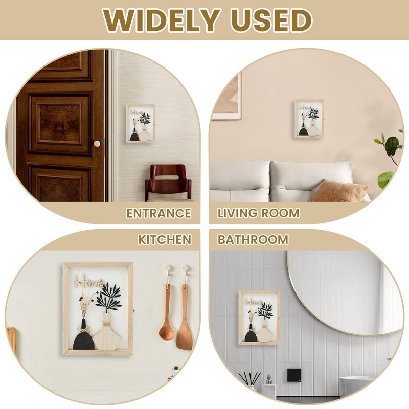 Wooden Key Box, Key Holder Wall Mount Decorative Wooden Key