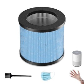 TPAP002 HEPA Replacement Filter, Compatible with TOPPIN TPAP002 Air Purifier and Comfy Air C1, 3-in-1 H13 True HEPA and Activated Carbon Pre-Filter, Part# TPFF002, 2-Pack