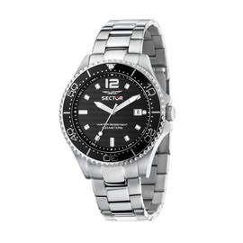 Sector No Limits Men's Watch 230 Limited Edition Time and Date Analogue - R3253161045, silver, Classic