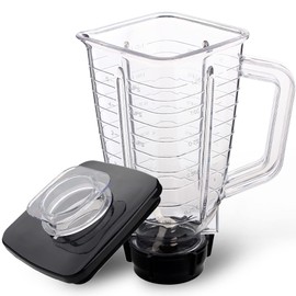Replacement parts 5-Cup Square Plastic Jar With Lid,Compatible with Oster Blenders