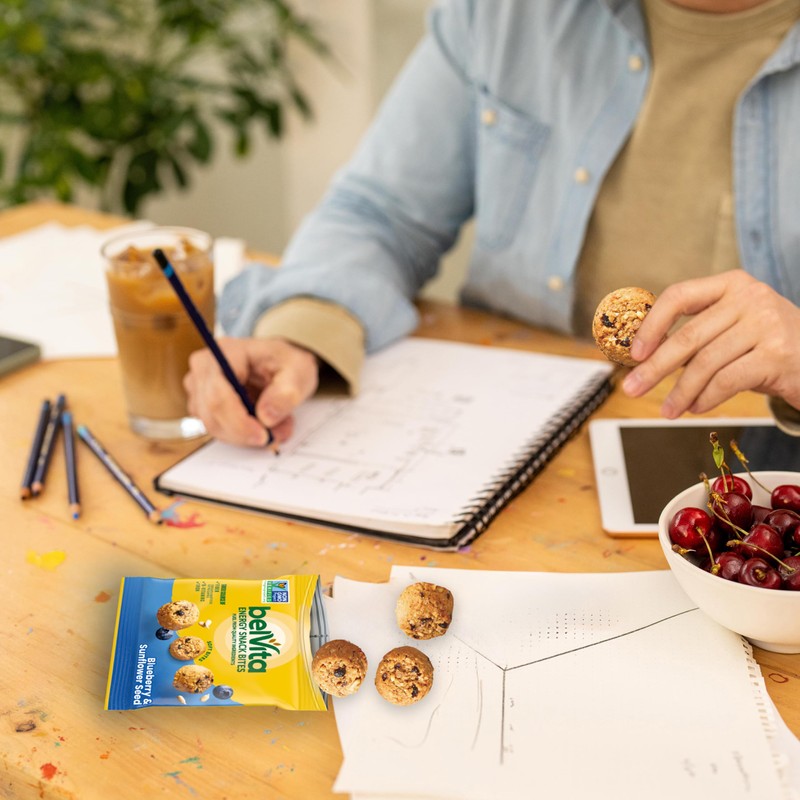 belVita Energy Snack Bites Variety Pack, Banana Dark Chocolate &