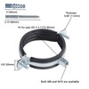 JDHGSHL 4 PCS Split Ring Pipe Hanger, Heavy Duty Adjustable