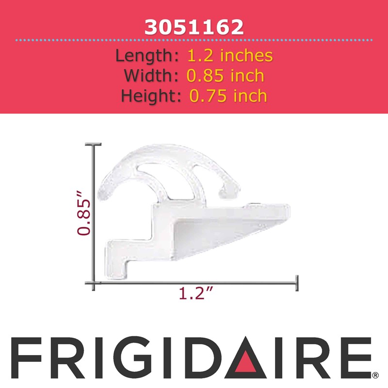 Frigidaire 3051162 Drawer Glide, Standard, White
