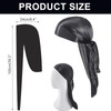 Aestustheri 1 PCS Silky Satin Durag - Black | Premium