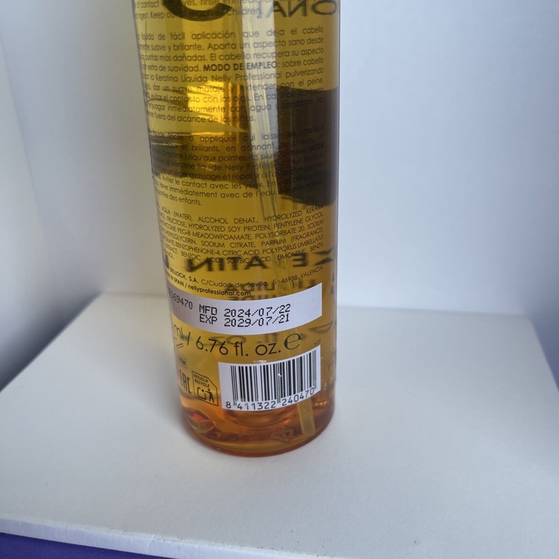Nelly Professional Gold 24K Liquid Keratin 6.76 Fl Oz (200