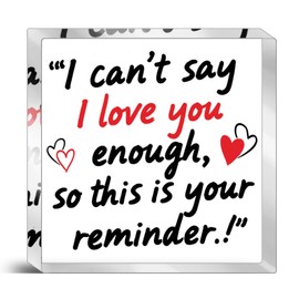 OZUEMUL I Love You Gifts for Him Her Long Distance Relationship Gifts Couple Gift for Men Boyfriend Wedding Gift I Love You Sign Cute Desk Decor Home Decorations