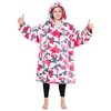 CityComfort Girls Oversized Blanket Hoodie Kids Fleece Fluffy Hoodies (Pink