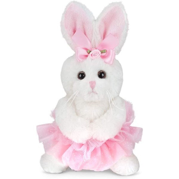 Bearington Lil' Twirls Small Plush Stuffed Animal Bunny Rabbit Ballerina with Tutu, 6"