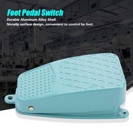 TFS-2 250V 10A Foot Pedal Switch Nonslip Metal Momentary Power Foot Pedal Switch Controller 1000 times/hour