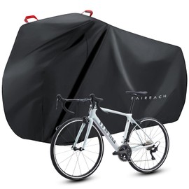 Faireach Bicycle Cover, Waterproof, Thick, Tear Resistant, Ultra Thick (420D), Electric Bicycle, Suitable for Children's Seats, Wind Prevention, All Weather Protection, Rain Protection, UV Treatment, Double Sewing, Anti-Theft, Fits up to 29 inches, Norma