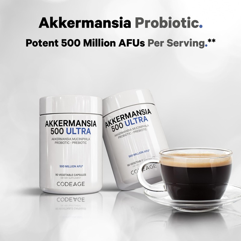 Codeage Akkermansia Muciniphila Probiotic Ultra - High-Potency 500M AFUs Akkermansia
