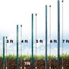 ARIFARO Fence Posts 4 Feet Sturdy Duty Metal Fence Post,