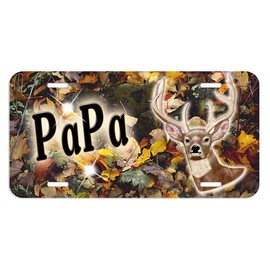 Buck Deer Camouflage Bicycle License Plate Personalize 4 Sizes To Choose From