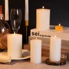 KONNI KONNI White Pillar Candles Set of 10, 2"x 4"