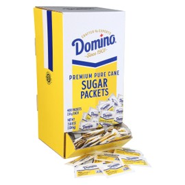 Domino® Sugar Packets, 400 Sugar Packets (2.8 g each) in Dispenser Box