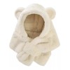 KH Gorro Con Bufanda Calientito Orejas Oso Bebé Niños Afelpado