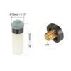 PATIKIL 13mm Dia Screw-on Pool Cue Tips, 10 Set Snooker