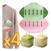 Rodillo Quita Pelusa Pelo Mascota Goma Reutilizable Pack 4pz