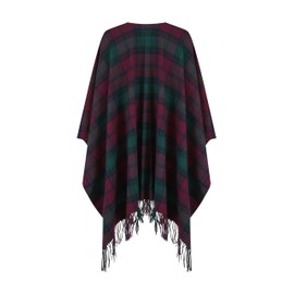 100% Lambswool Ruana Cape (Lindsay)