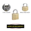 Master Lock Solid Brass 20mm Padlock 3-Pin - Keyed Alike