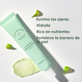 DERMAL - Contorno de Ojos con Cicamida, Crema Nutritiva Antiedad para Ojos, con Centella Asiática y Ceramida. 1.41 Oz.