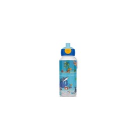 Mepal - Pop-up Campus Water Bottle - Water Bottle - Leak-proof Bottle for School - Reusable - BPA Free & Dishwasher Safe - 400 ml - Tropical Ocean
