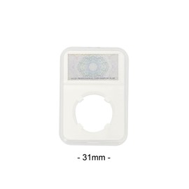 PCCB MINGT 10PCS 31 MM Coin Slab Display Acrylic Coin Holder Collection Casing Protector Storage Case for Coin Collection and Supplies