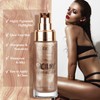 PHOERA High Gloss Waterproof Body Luminizer Glitter Face Shimmer Moisturizer