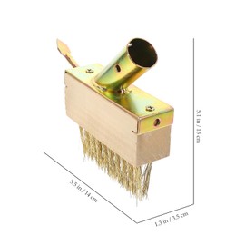 DOITOOL Weeding Wire Brush with Scraper Tools, Moss Removal Deck Crevice Cleaning Tool, and Moss Remover Brush for Cleaning Paving Joints, Sidewalk, Patio Stones and Driveway Cracks (AA)