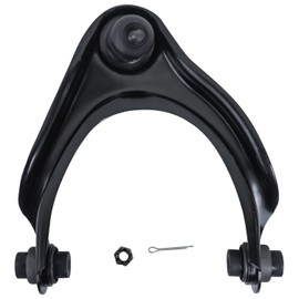 Detroit Axle - Front Left Upper Control Arm for 1997-2001 Honda Prelude [Base] Driver Side Upper Control Arm w/Ball Joint Assembly 1998 1999 2000 Replacement