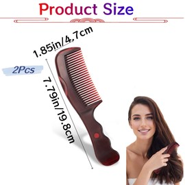 2Pcs Dandruff Comb,Multifunctional Hollow Tooth Scalp Sweep Combs Dandruff Remover, Comb Energy Massage for Women or Girls