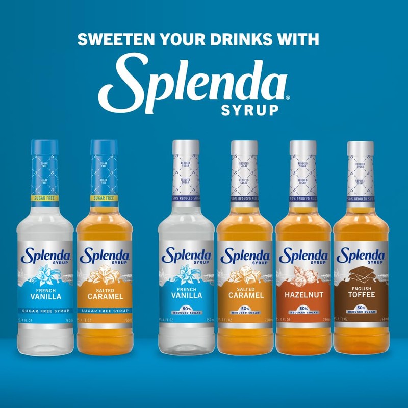 Splenda Coffee Syrup, French Vanilla, Sugar Free, Flavored Liquid Syrups