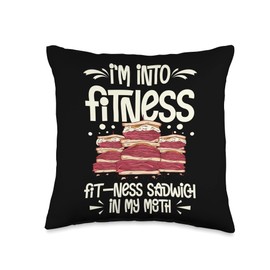 Sandwich Bread Lunch Food Maker Toaster Recipe Throw Pillow