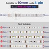 JACKYLED (10-Pack) - 10Pcs 4-Pin RGB LED Light Strip Connector,